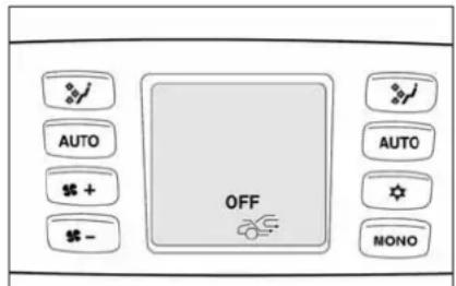 FIAT Croma (2008) - Fan speed adjusting buttons M/N - 1