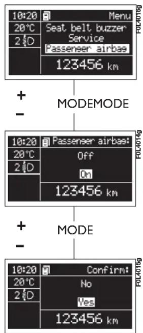 FIAT Croma (2008) - Passenger airbag - 2