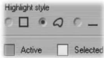 PINNACLE Studio 8 - Button highlighting - 1