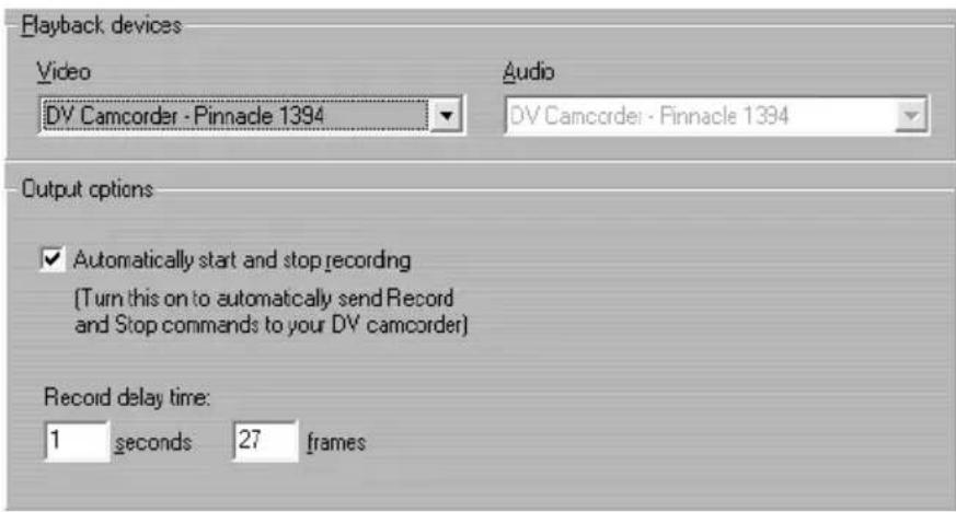 PINNACLE Studio 8 - Make tape settings - 1