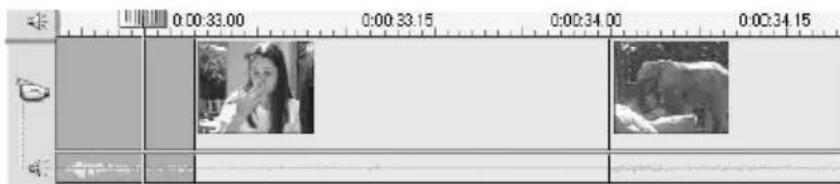 PINNACLE Studio 8 - To perform an L-cut: - 1