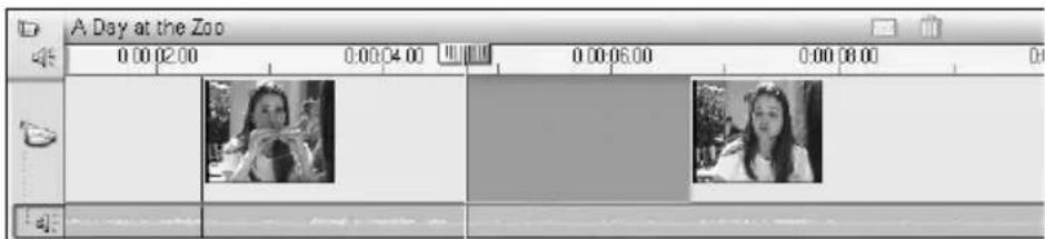 PINNACLE Studio 8 - To perform an insert edit on the video track: - 1