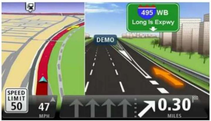 TOMTOM GO 820 - Utiliser le guidage sur changement de voie - 1