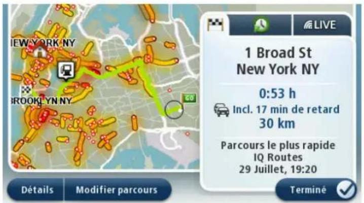 1 Broad St New York NY 0:53 h Incl. 17 min de retard 30 km Parcours le plus rapide IQ Routes 29 Juillet, 19:20 Détails Modifier parcours Terminé