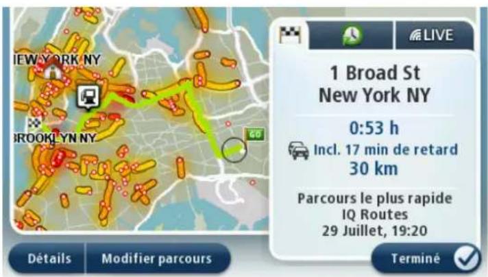 1 Broad St New York NY 0:53 h Incl. 17 min de retard 30 km Parcours le plus rapide IQ Routes 29 Juillet, 19:20 Détails Modifier parcours Terminé