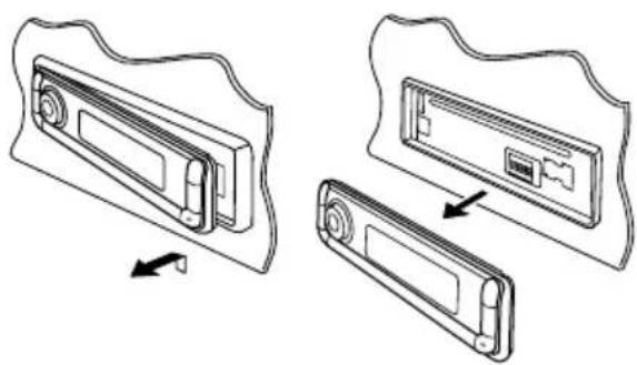 JVC KD-G801 - Detaching the control panel - 2