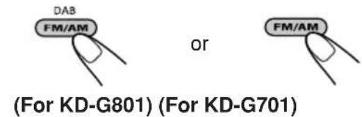 JVC KD-G801 - FM station automatic preset: SSM - 1