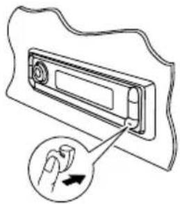 JVC KD-G801 - Detaching the control panel - 1