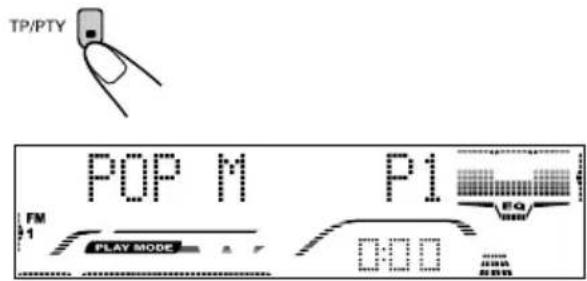 JVC KD-G701 - Een favoriet programmatype opzoeken - 1