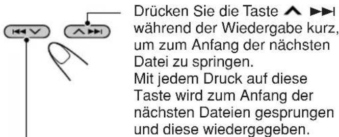 JVC KD-G701 - So springen Sie zu den nächsten oder vorherigen Dateien - 1