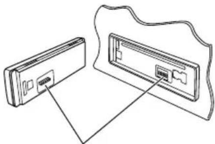JVC KD-G701 - Comment attacher le panneau de commande - 3