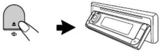 JVC KD-G701 - Open het bedieningspaneel. - 1
