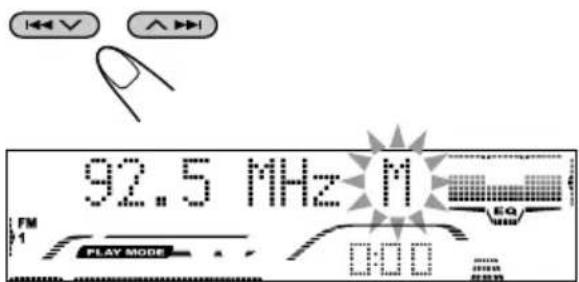 JVC KD-G701 - Recherche manuelle d'une station: Recherche manuelle - 4