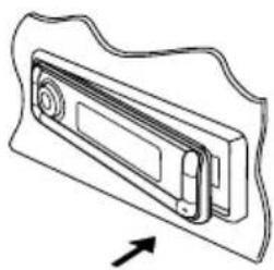 JVC KD-G701 - Anbringen des Bedienfelds - 2