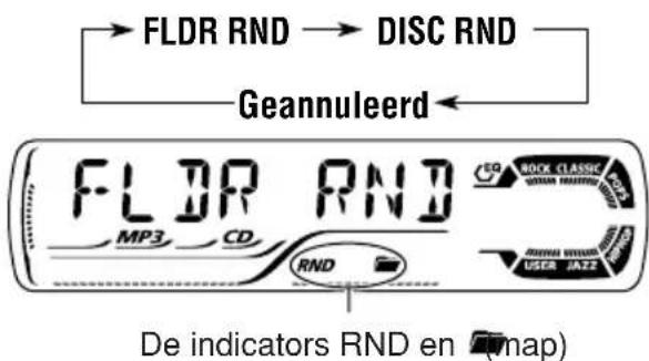 JVC KD-G502 - Bestanden in een willekeurige volgorde afspelen (Willekeurige weergave van een map/disc) - 2