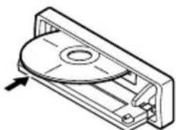 JVC KD-G502 - Schieben Sie eine CD in den Ladeschlitz ein. - 1