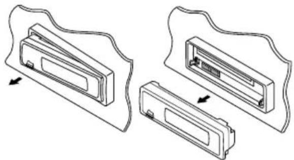 JVC KD-G502 - Abnehmen des Bedienfelds - 2