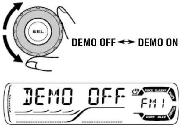 JVC KD-G502 - Annulation de la démonstration des affichages - 4