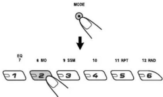 JVC KD-G501 - How to use the MODE button - 1