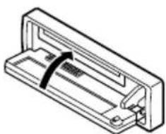 JVC KD-G501 - Sluit het bedieningspaneel met de hand. - 1