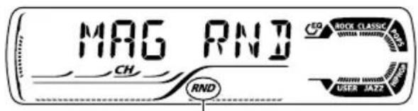 JVC KD-G501 - Fragmenten/bestanden in een willekeurige volgorde afspelen (Willekeurige weergave van een map/disc/magazijn) - 4
