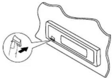 JVC KD-G501 - Detaching the control panel - 1