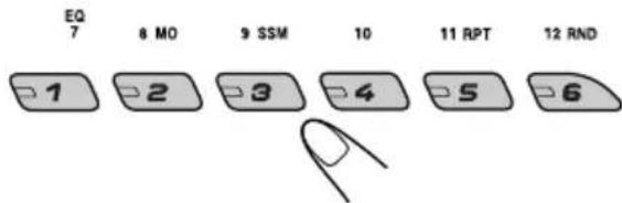 JVC KD-G501 - Select the number (1 - 6) for the preset DAB service (primary) you want. - 1