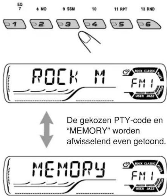 JVC KD-G501 - Uw favoriete programmagenres in het geheugen opslaan - 4
