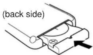 JVC KD-G501 - Return the battery holder. - 1