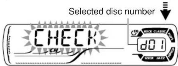 JVC KD-G501 - Select the CD changer (CD-CH). - 3