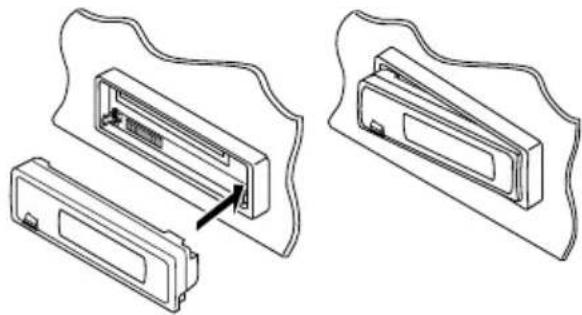 JVC KD-G501 - Attaching the control panel - 1