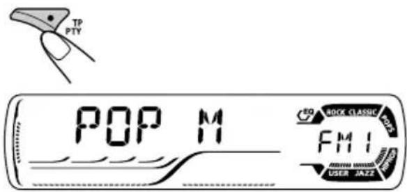 JVC KD-G501 - Een favoriet programmatype opzoeken - 1