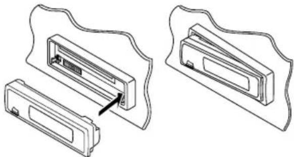 JVC KD-G501 - Comment attacher le panneau de commande - 1