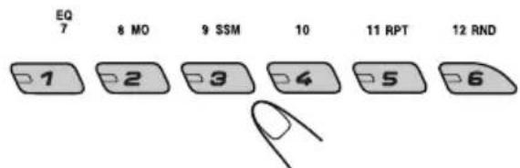 JVC KD-G501 - Press and hold the number button (in this example, 1) for more than 2 seconds to store the selected service into the preset number you want. - 1