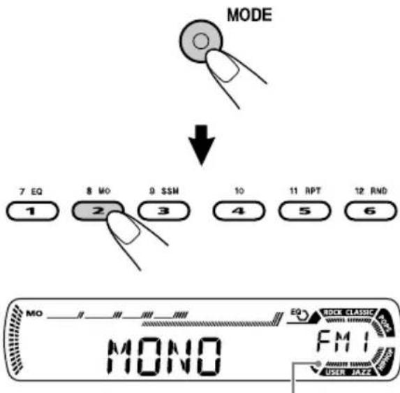 JVC KD-G312 - Comment utiliser la touche MODE - 1