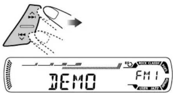 JVC KD-G312 - Abbrechen der Display-Demonstrationen - 2