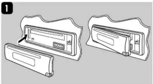 JVC KD-G312 - Rilascio del pannello di comando - 3