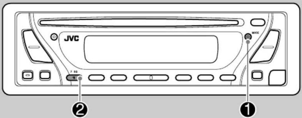 JVC KD-G312 - Regolazioni del suono - 1