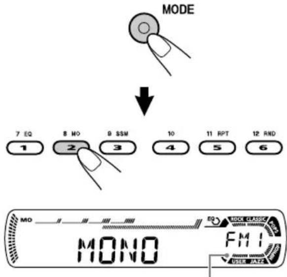JVC KD-G312 - Come utilizzare il pulsante MODE - 1