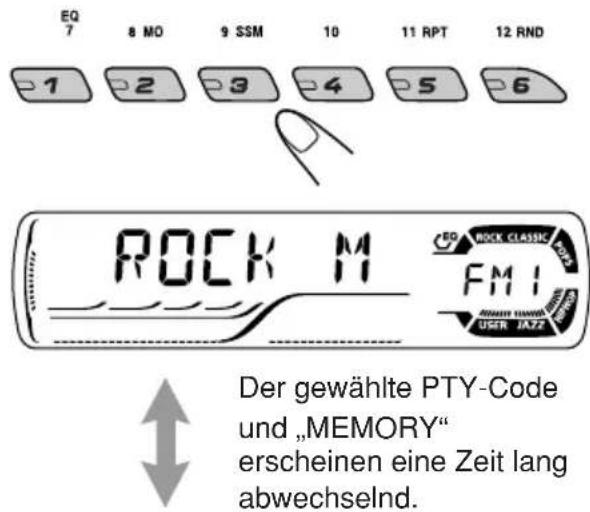 JVC KD-G302 - So speichern Sie Ihre Lieblingssendungstypen - 4
