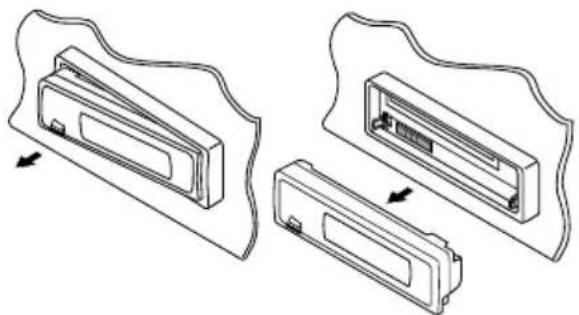 JVC KD-G302 - Abnehmen des Bedienfelds - 2