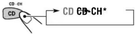 JVC KD-G302 - Selecteer de CD-wisselaar (CD-CH). - 1