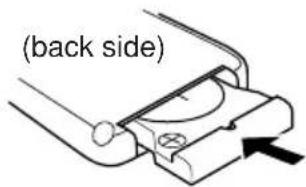 JVC KD-G302 - Return the battery holder. - 1