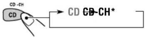JVC KD-G302 - Choisissez le changeur de CD (CD-CH). - 1