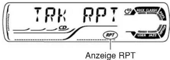 JVC KD-G301 - Zum wiederholten Abspielen der Titel (Titelwiederholung) - 2