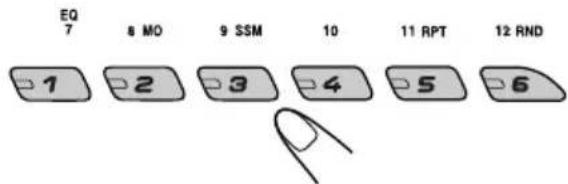 JVC KD-G301 - Press and hold the number button (in this example, 1) for more than 2 seconds to store the selected service into the preset number you want. - 1
