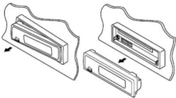 JVC KD-G301 - Detaching the control panel - 2