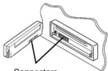 JVC KD-G301 - Opmerking over het reinigen van de connectors: - 1