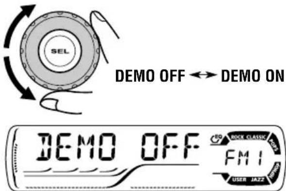 JVC KD-G301 - Beendigung der Display-Demonstration - 4