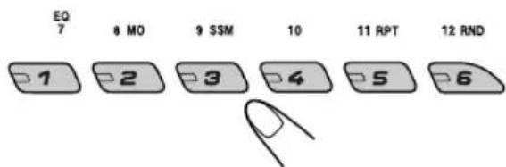 JVC KD-G301 - Select the number (1 - 6) for the preset DAB service (primary) you want. - 1
